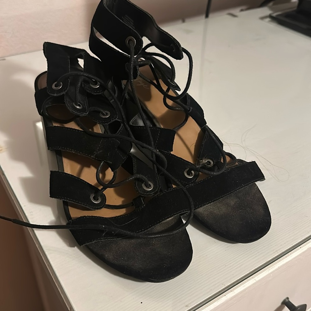 Crown Vintage Gladiator lace up heel sandals